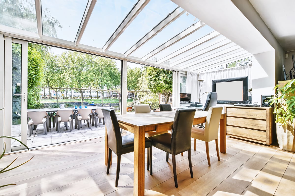 Dining Room with Garden View