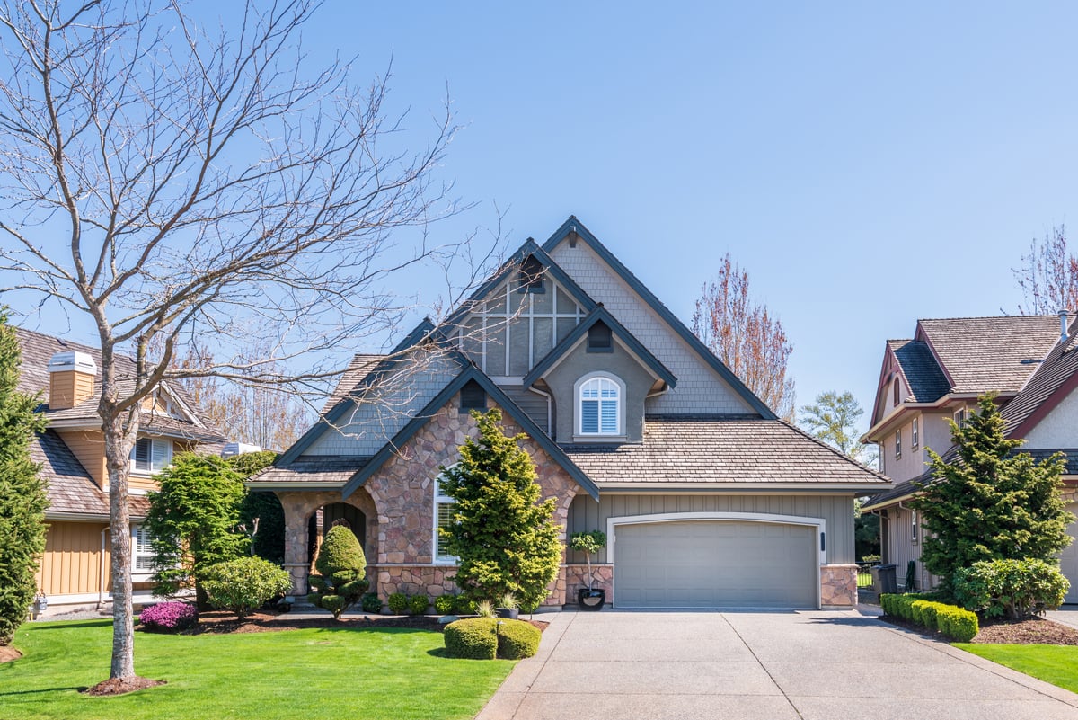 Exterior Of Newly Built Suburban Home