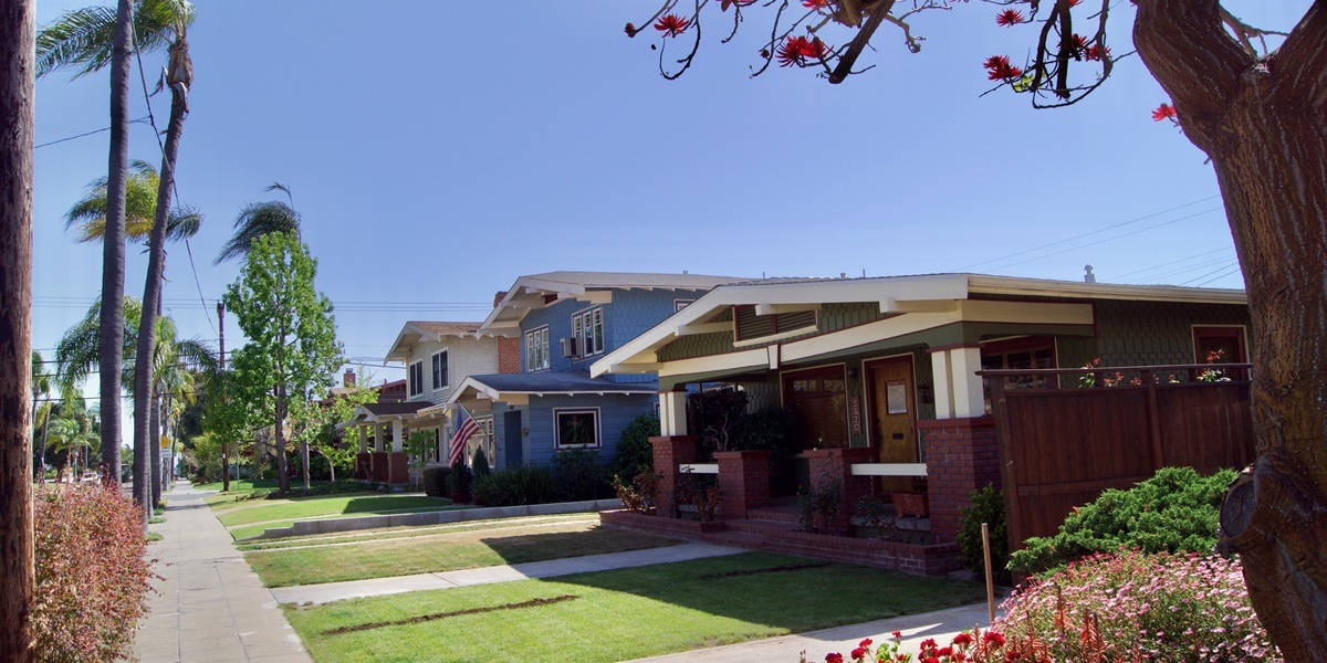 A neighborhood in Los Alamitos, California